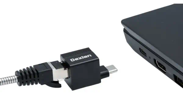 EXC 310700 changeur de genre de câble USB-C RJ-45 Noir - Accessoire Réseau - visuel 4