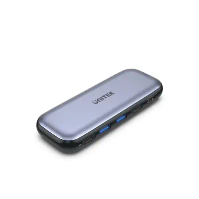 UNITEK uHUB H6 USB Type-C 10000 Mbit/s Gris - Station d'accueil pour portable - visuel 1