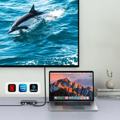 UNITEK uHUB H6 USB Type-C 10000 Mbit/s Gris - Station d'accueil pour portable - visuel 8