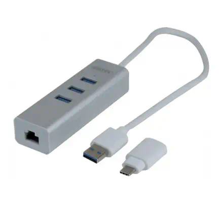 Hypertec 310753-HY station d'accueil USB 3.2 Gen 1 (3.1 Gen 1) Type-C Gris - Accessoire Réseau - visuel 1