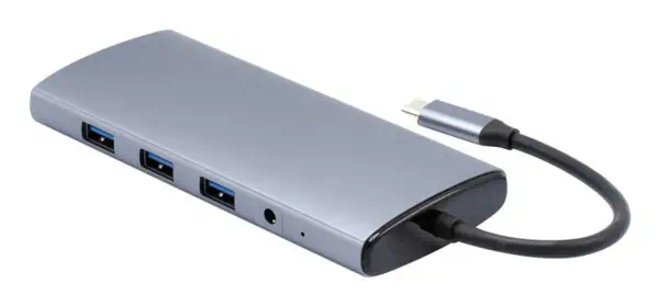 Générique ECF-310772 station d'accueil Avec fil USB 3.2 Gen 1 (3.1 Gen 1) Type-C Gris - Station d'accueil pour portable - visuel 3