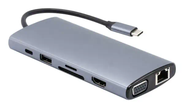 Générique ECF-310772 station d'accueil Avec fil USB 3.2 Gen 1 (3.1 Gen 1) Type-C Gris - Station d'accueil pour portable - visuel 4