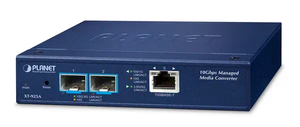 PLANET 1-Port convertisseur de support réseau Bleu - Accessoire Réseau - visuel 1