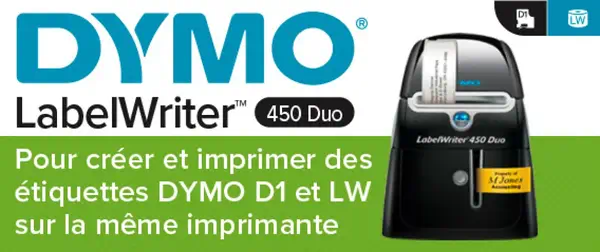 DYMO LabelWriter 450 Duo Imprimante d'étiquettes | papier thermique | 600 x 300 ppp | jusqu'à 71 éti - Dymo - Autre Imprimante - visuel 8