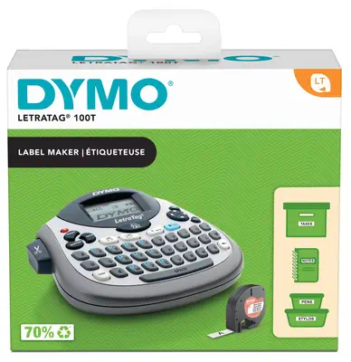 DYMO Étiqueteuse LetraTag LT 100T | Clavier AZERTY | Imprimante Portable d'Étiquettes Autocollantes - Dymo - Autre Imprimante - visuel 1