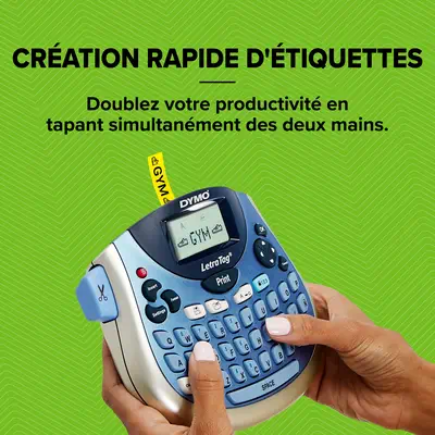 DYMO Étiqueteuse LetraTag LT 100T | Clavier AZERTY | Imprimante Portable d'Étiquettes Autocollantes - Dymo - Autre Imprimante - visuel 3