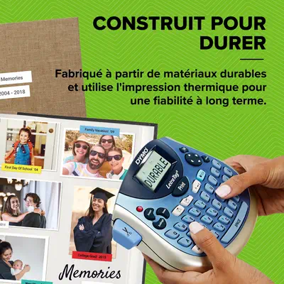 DYMO Étiqueteuse LetraTag LT 100T | Clavier AZERTY | Imprimante Portable d'Étiquettes Autocollantes - Dymo - Autre Imprimante - visuel 9