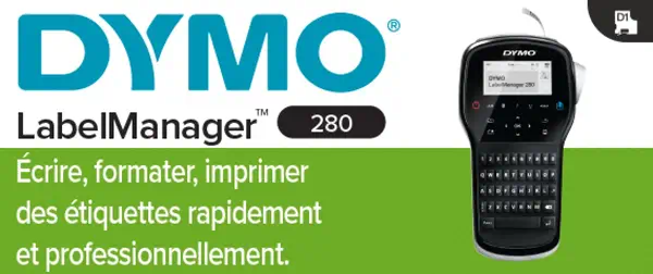 DYMO Étiqueteuse Rechargeable LabelManager 280 | Clavier AZERTY | Imprimante Portable d'Étiquettes  - Dymo - Autre Imprimante - visuel 2