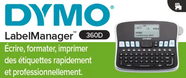 DYMO Étiqueteuse Rechargeable LabelManager 360D | Clavier AZERTY | Imprimante Portable d'Étiquettes - Dymo - Autre Imprimante - visuel 2