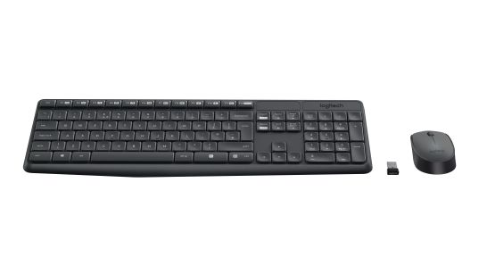Vente LOGITECH MK235 Wireless Keyboard&Mouse GREY Clavier QWERTY (US) Logitech au meilleur prix - visuel 4