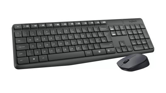 Achat LOGITECH MK235 Wireless Keyboard&Mouse GREY Clavier QWERTY (US) sur hello RSE - visuel 3