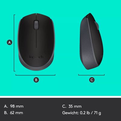 Achat LOGITECH M171 Mouse right and left-handed wireless 2.4 sur hello RSE - visuel 9
