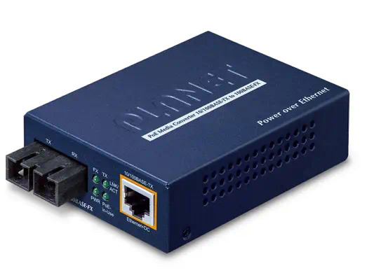 PLANET FTP-802 convertisseur de support réseau 100 Mbit/s 1310 nm Multimode Bleu - Accessoire Réseau - visuel 1