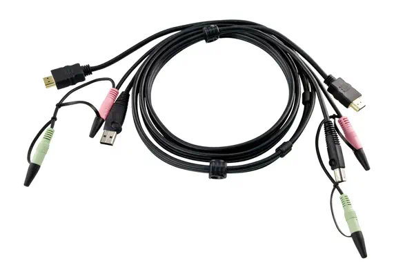 ATEN Câble KVM HDMI USB 1,8m avec audio - Accessoire Réseau - visuel 1