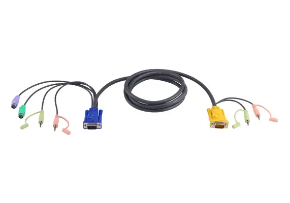 ATEN Câble KVM 5m PS/2 avec SPHD 3 en 1 et audio - Accessoire Réseau - visuel 1
