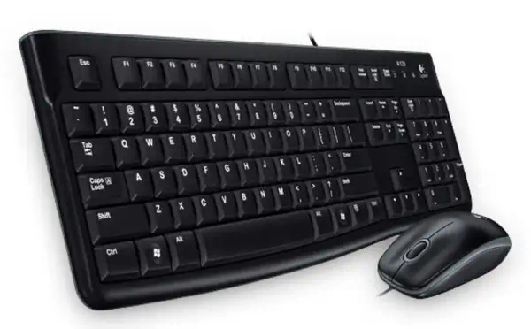 Logitech Desktop MK120 clavier Souris incluse USB QWERTZ Slovaque Noir - Clavier - visuel 1