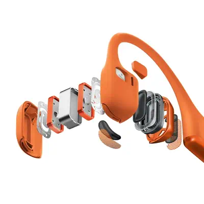 SHOKZ OpenRun Pro 2 Casque Sans fil Crochets auriculaires Sports Bluetooth Orange - Shokz - Casque Micro - visuel 4