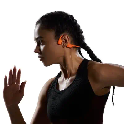 SHOKZ OpenRun Pro 2 Mini Casque Sans fil Crochets auriculaires Sports Bluetooth Orange - Shokz - Casque Micro - visuel 4