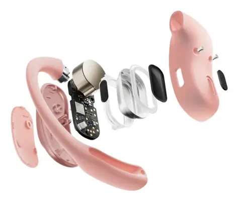 SHOKZ OpenFit Air Casque Sans fil Crochets auriculaires Appels/Musique/Sport/Au quotidien Bluetooth  - Shokz - Casque Micro - visuel 3