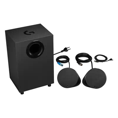 Logitech G G560 Haut-parleur gaming pour PC LIGHTSYNC Logitech - visuel 1 - hello RSE - Compatible USB, 3,5 mm et Bluetooth