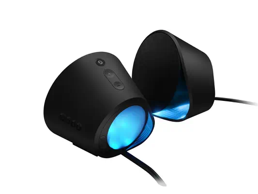 Logitech G G560 Haut-parleur gaming pour PC LIGHTSYNC Logitech - visuel 1 - hello RSE - Éclairage RVB piloté par le jeu