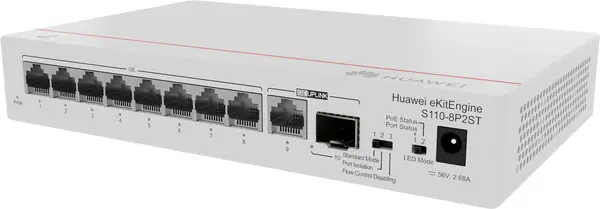HUAWEI eKit S110 Series S110-8P2ST Non-géré L2 Gigabit Ethernet (10/100/1000) Connexion Ethernet, su - Huawei - Switchs et Hubs - visuel 3