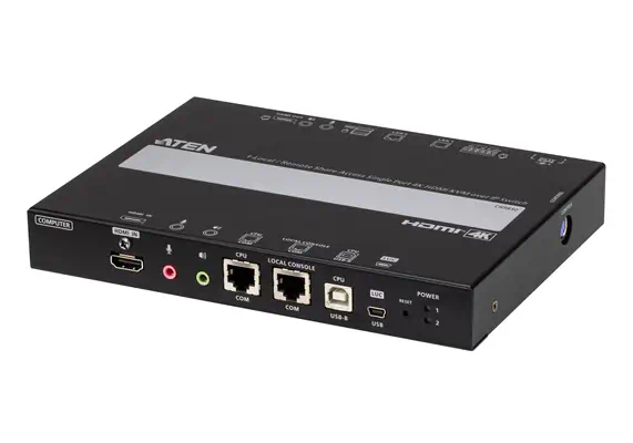ATEN CN9850-AT-G commutateur écran, clavier et souris Noir - Accessoire Réseau - visuel 1