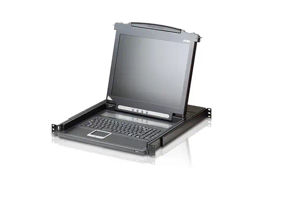 ATEN Console LCD à un seul rail (PS/2-USB, VGA) - Accessoire Réseau - visuel 1