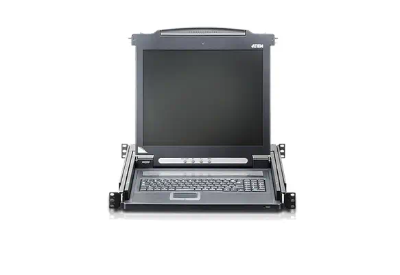 ATEN Console LCD à un seul rail (PS/2-USB, VGA) - Accessoire Réseau - visuel 2