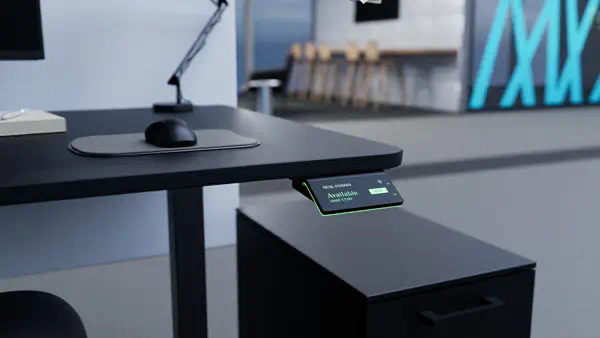 Humly Booking Device 8,79 cm (3.46") LCD Wi-Fi 4 (802.11n) Noir Acrylonitrile-Butadiène-Styrène (ABS - Affichage dynamique - visuel 2