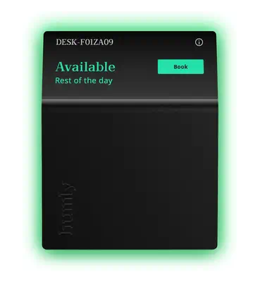 Humly Booking Device 8,79 cm (3.46") LCD Wi-Fi 4 (802.11n) Noir Acrylonitrile-Butadiène-Styrène (ABS - Affichage dynamique - visuel 3