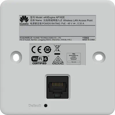 HUAWEI eKit AP162E 2975 Mbit/s Blanc Connexion Ethernet, supportant l'alimentation via ce port (PoE) - Huawei - Borne Wifi - visuel 4