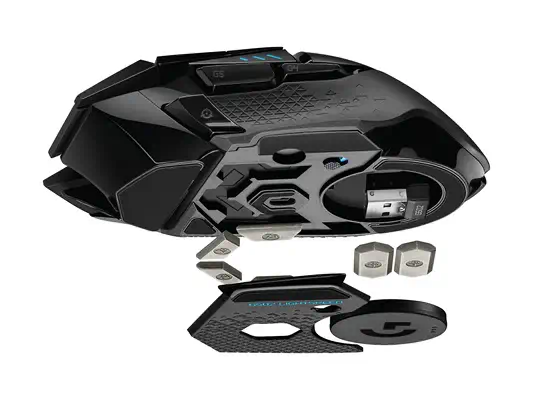 Logitech G G502 LIGHTSPEED Logitech - visuel 1 - hello RSE - Système avec réglage du poids