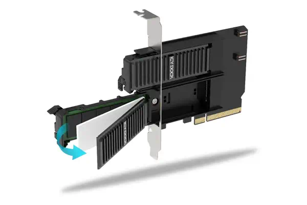 Icy Dock MB312M4P-B carte et adaptateur d'interfaces M.2, PCIe - Accessoire Stockage - visuel 3