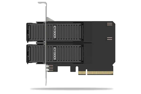 Icy Dock MB312M4P-B carte et adaptateur d'interfaces M.2, PCIe - Accessoire Stockage - visuel 1