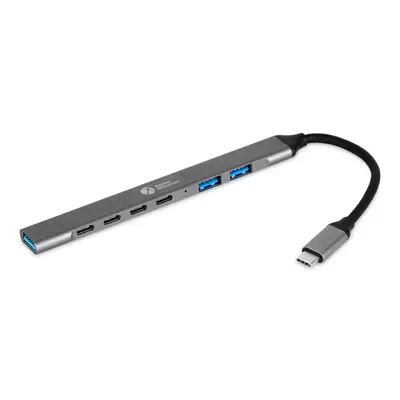 BakkerElkhuizen USB-C Hub 7-in-1 (3A+4C) - Accessoire Divers - visuel 1