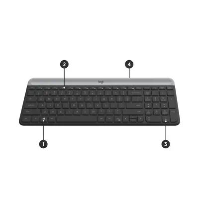 Logitech 920-009192 clavier Souris incluse Universel RF sans fil QWERTZ Suisse Graphite - Clavier - visuel 6