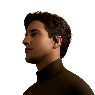 SHOKZ OpenFit 2+ Casques Sans fil Crochets auriculaires, Ecouteurs Appels/Musique Bluetooth Noir - Shokz - Casque Micro - visuel 5