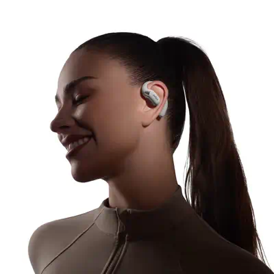 SHOKZ OpenFit 2+ Casques Sans fil Crochets auriculaires, Ecouteurs Appels/Musique Bluetooth Gris - Shokz - Casque Micro - visuel 5