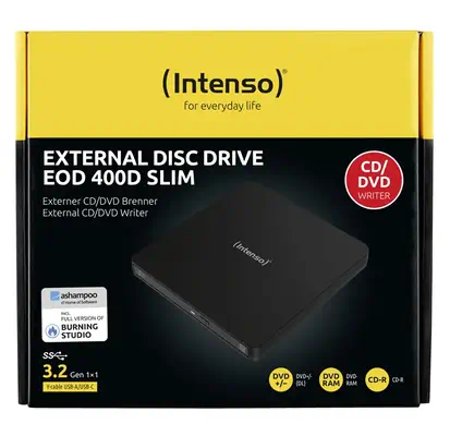 Intenso EOD 400D Slim lecteur de disques optiques DVD Super Multi DL Noir - Lecteur Optique - visuel 5
