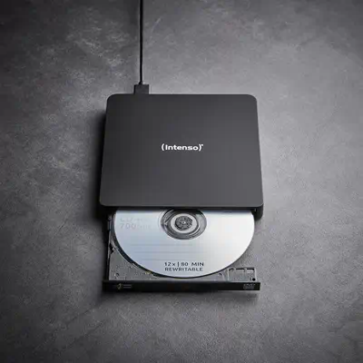 Intenso EOD 400D Slim lecteur de disques optiques DVD Super Multi DL Noir - Lecteur Optique - visuel 3