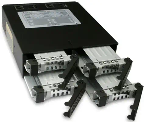 Icy Dock MB994SP-4S Obturateur de baie de lecteur Noir - Accessoire Stockage - visuel 2