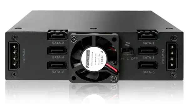 Icy Dock MB996SP-6SB boîtier de disques 0 To Noir - Accessoire Stockage - visuel 3