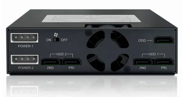 Icy Dock MB994IPO-3SB Obturateur de baie de lecteur 2x 2,5" Plateau de stockage de disques Noir - Accessoire Stockage - visuel 3
