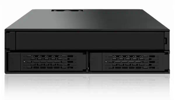 Icy Dock MB994IPO-3SB Obturateur de baie de lecteur 2x 2,5" Plateau de stockage de disques Noir - Accessoire Stockage - visuel 2