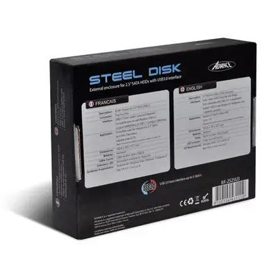 ADVANCE BX-2525U3 Boîtier de disques de stockage Boîtier HDD Noir 2.5" - Accessoire Stockage - visuel 5