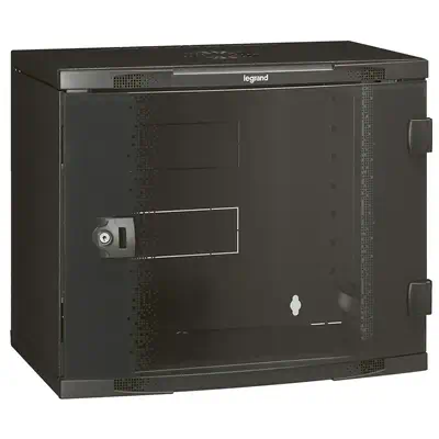 Legrand 046201 étagère 9U Rack monté sur le mur Noir - Rack et Armoire - visuel 1