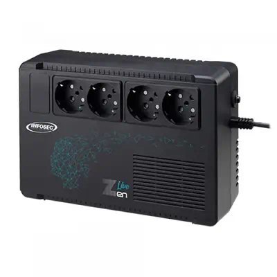 Infosec Zen Live 500 alimentation d'énergie non interruptible Interactivité de ligne 0,5 kVA 300 W 4 - Onduleur - visuel 1