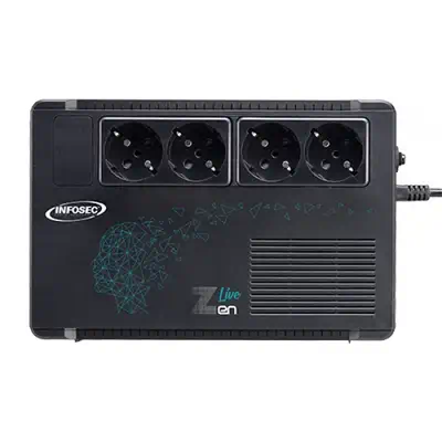 Infosec Zen Live 500 alimentation d'énergie non interruptible Interactivité de ligne 0,5 kVA 300 W 4 - Onduleur - visuel 2