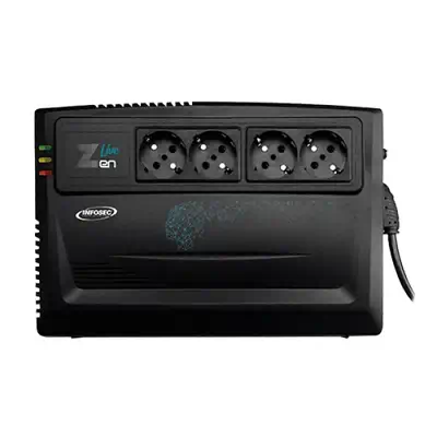 Infosec Zen Live 800 alimentation d'énergie non interruptible Interactivité de ligne 0,8 kVA 480 W 4 - Onduleur - visuel 2